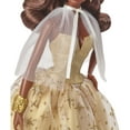 thumbnail image 4 of 2023 Holiday Barbie Doll, Seasonal Collector Gift, Golden Gown and Dark Brown Hair, 4 of 7