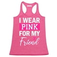 thumbnail image 1 of Promotion & Beyond Pink (Ribbon) For My Friend Cancer Awareness Women's Tank Top, XL, H. Pink, 1 of 2