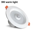 thumbnail image 4 of Smart Night Light Human Body Induction LED Lamp AC85-265V Spotlight IP52 Waterproof 180° Lighting Corridor Downlight for Home White Light 9W, 4 of 10