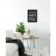 thumbnail image 4 of Inspirational 11x14in Black Framed Wall Art Habits Decide Future Motivational Quote Sayings Office Home Decor Encouraging Positive Posters Prints, 4 of 5