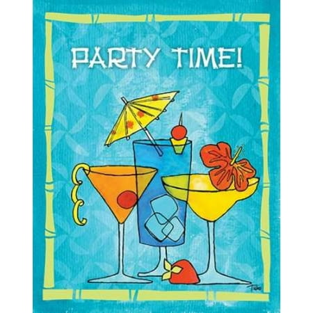 Tiki Tie - Tiki Time II Poster Print by Teresa Woo (8 x 10)