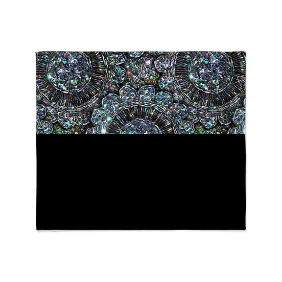CafePress - Beaded Sequin Flowers Photo Throw Blanket - Soft Fleece Throw Blanket, 50"x60" for All Ages