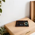 thumbnail image 2 of Organizador de escritorio de madera con múltiples compartimentos, estilo rústico, bandeja de madera para guardar joyas, gafas de sol, teléfono, llaves y relojes., 2 of 5