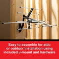 thumbnail image 4 of UltraPro Outdoor Antenna, Long Range Antenna, 4K 1080P VHF UHF HDTV Antenna, J Mount Included, Also, 4 of 7