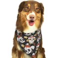 thumbnail image 6 of Naloa Cute Dog Panda Dog Bandanas 1PC Washable Triangle Dog Scarfs Premium Durable Fabric, for Small Medium Large Dogs and Cats, 6 of 6