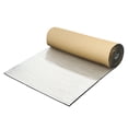 thumbnail image 1 of Alfombra de insonorización de 788 mil 20 mm 0.31 sqft para coche, material de escudo térmico de papel de aluminio para capó, cubierta de motor de barco 78.74"x19.69" tono plateado romboide, 1 of 1