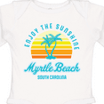 thumbnail image 4 of Inktastic Summer Enjoy the Sunshine Myrtle Beach South Carolina Blue Boys or Girls Long Sleeve Baby Bodysuit, 4 of 5