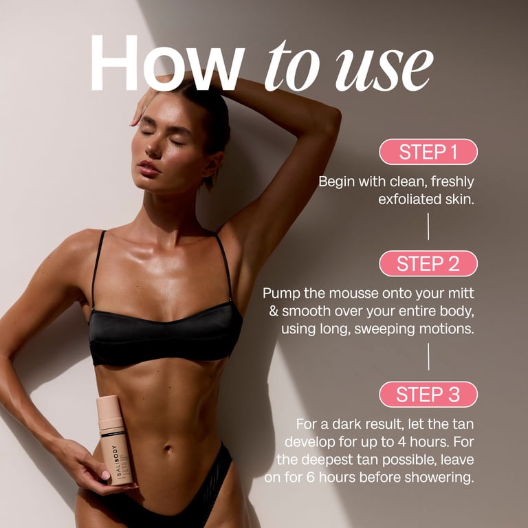 BALI BODY バリボディ　bali body Bali Body Sunless Self Tanner Mousse Ultra Dark, 5.07 fl.oz