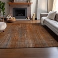 thumbnail image 6 of Addison Rugs Mayfield Washable Transitional Striped Paprika Rectangle Rug, 3' x 5', 6 of 6