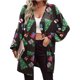 thumbnail image 1 of Puntoco moda mujer Navidad estampado suelto manga larga cárdigan otoño abrigo blusa Rollbacks Puntoco Puntoco-3100, 1 of 6