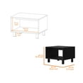 thumbnail image 4 of Nmkwnr Wood Coffee Table TV Stand Set for Living Room, Office, Black, 4 of 6