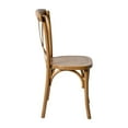 thumbnail image 3 of 2 Pk. HERCULES Series Pecan Cross Back Chair, 3 of 9