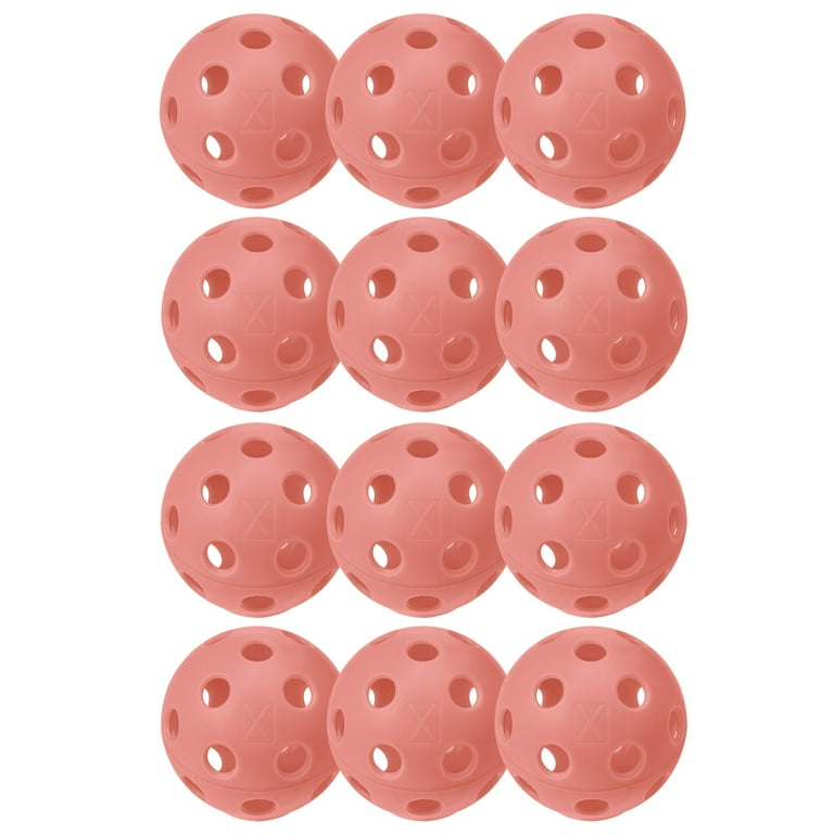 Franklin Sports X-26 Indoor Pickleballs - Official Size - Peach