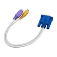 thumbnail image 4 of Adaptador VGA SVGA a S-Video RCA Portátil de 2x 15 Pines Compuesto 2 piezas, 4 of 8