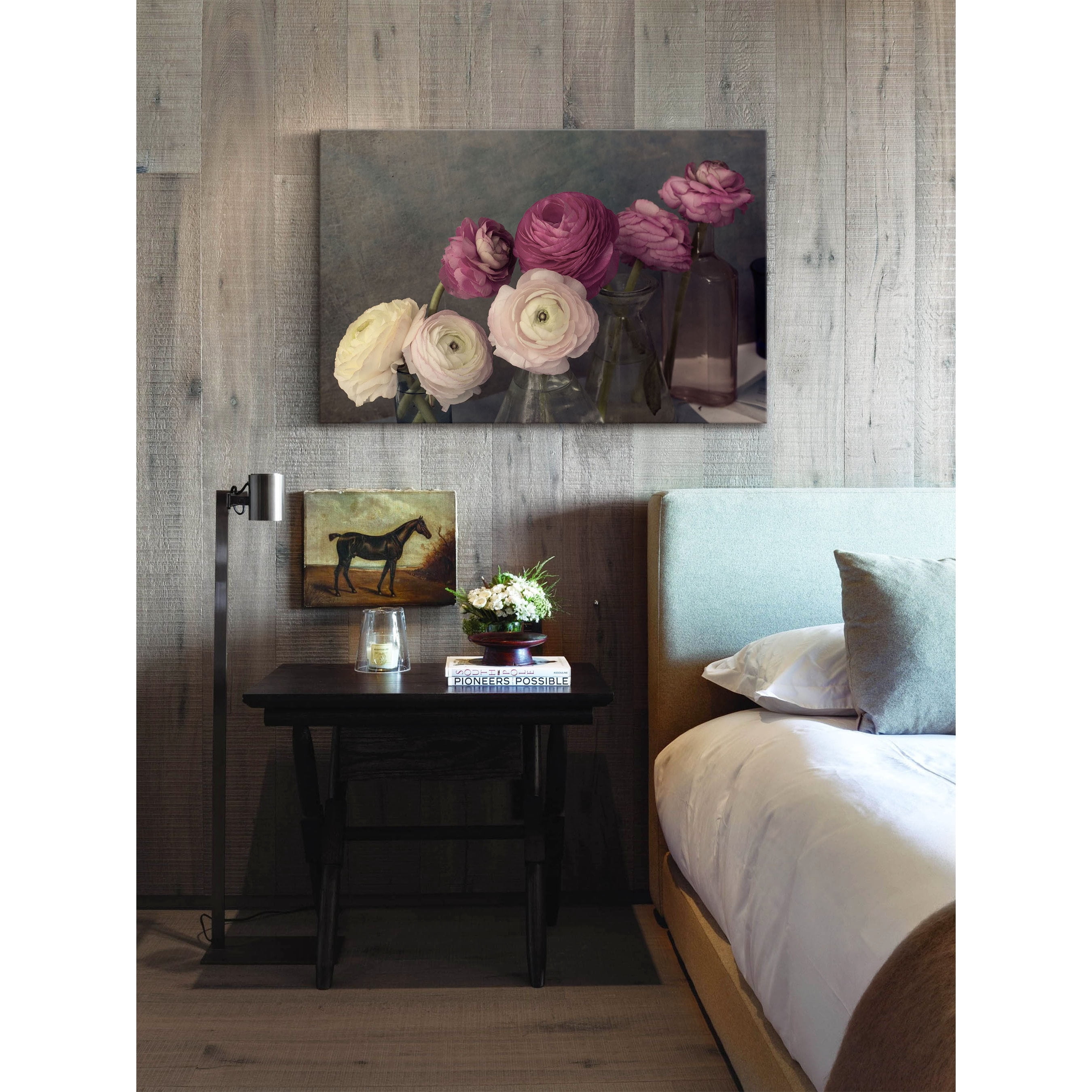 "Baroque Ranunculus" Painting Print on Wrapped Canvas