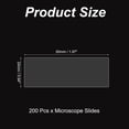 thumbnail image 2 of 200pcs Cover Slips for Microscope Slides, 24x50mm Microscope Cover Rectangle for Laboratory Sample Observe, 2 of 6