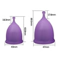 thumbnail image 4 of Anytime Women Silicone Anti Leakage Menstrual Period Cup L purple, 4 of 5