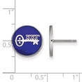 thumbnail image 2 of Sterling S. Rh-plated LogoArt Kappa Kappa Gamma Enameled Post Earrings; for Adults and Teens; for Women and Men, 2 of 2