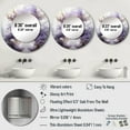thumbnail image 4 of Designart "Meditative Mind Of A Woman" Meditation Rund Mirror For Wall Decor - Large Beige Round Printed Mirror -Global Round Living Room Mirror - 36" x 36", 4 of 6