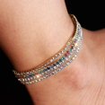 thumbnail image 2 of Pulsera de tobillo de cristal YONGSHENG 4 Uds tobilleras elásticas de tenis con diamantes, 2 of 5