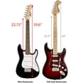 thumbnail image 6 of Fender Squier 3/4-Size Kids Mini Strat Electric Guitar - Black w/ Tuner, 6 of 6