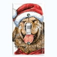 thumbnail image 1 of Metal Light Switch Plate Cover Cute Golden Retriever Santa Costume DOG049, 1 of 14