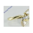thumbnail image 3 of 18k Yellow Gold Triangle and Round Cut Diamond Engagement Ring (0.56 Ct, I Color, VS Clarity), 3 of 5