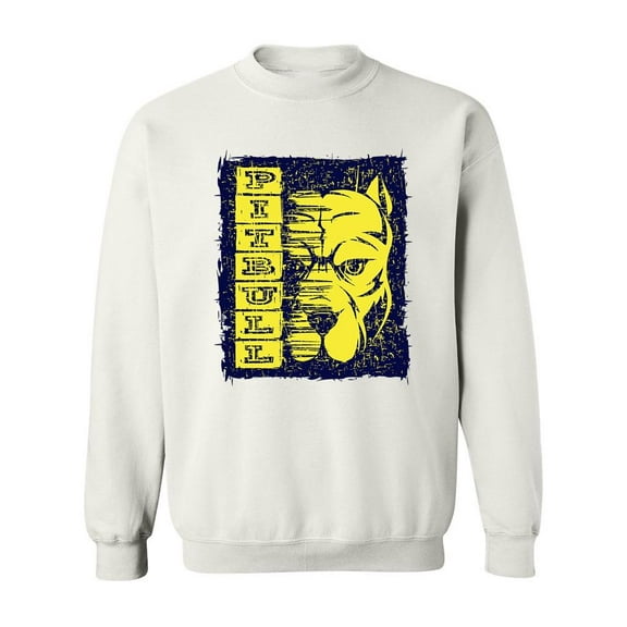 Pitbull Quote Design. Sweatshirt Men -Image by Shutterstock, Male Small