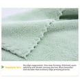 thumbnail image 3 of 5 Pack Light Pink Cut Edge Coral Fleece Kitchen Cleaning Towels Thickened Dishwashing and Tabletop Cleaning Cloth Multi functional Household Water Absorbing Cloth 11.8 "x11.8", 3 of 5