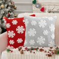 thumbnail image 1 of Almohada Navideña Xihbxyly Fundamentos de Almohada y Copos de Terciopelo y Árbol de Navidad Bordeaux, 1 of 6