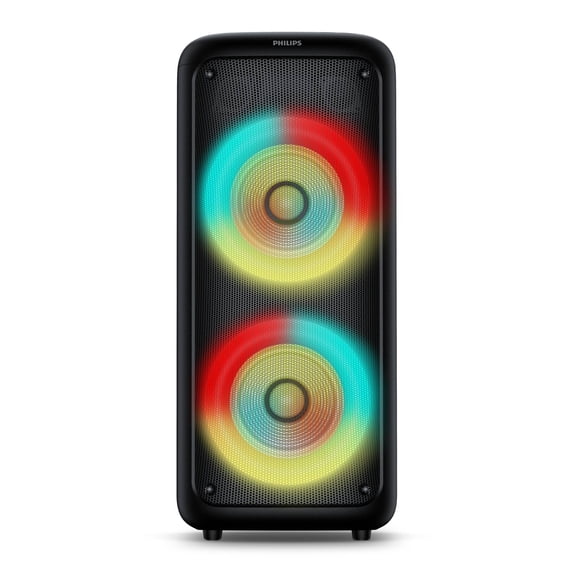 Bocina Philips Party Speaker Bluetooth Auracast con entradas para micrófono y guitarra TAX4000
