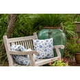 thumbnail image 3 of 18" x 18" Simply Daisy Traditional Floral Indoor/Outdoor Polyester Throw Pillow, Porcelain Blue Qty 1, 3 of 3
