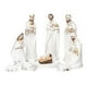 thumbnail image 1 of Christ Nativity Statue Nativity Scene Set Christmas Crib Statue Little Jesus Manger Miniature Church Decoration, 1 of 5