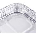 thumbnail image 5 of (25 Pack) 1/4 Size Cookie Sheet Baking Cake Pans l 12.8” x 8.9” Disposable Aluminum Foil Trays l Premium Heavy Duty Nonstick Baking Sheets Reusable, 5 of 8