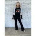 thumbnail image 7 of VILOVE Women Thanksgiving Pumpkin Shirt Thankful Grateful Blessed Leopard Print Long Sleeve Blouse Striped Fall Tee Top, 7 of 7