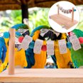 thumbnail image 3 of Birds Chewing Toy Bird Standing Perch Parrot Perch Stand Wooden Bird Toy Hamster Platform, 3 of 9