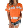 thumbnail image 4 of Birdeem T-Shirt Mode Imprimé pour Femmes Manches Courtes Blouse Col Rond Hauts Décontractés, 4 of 12
