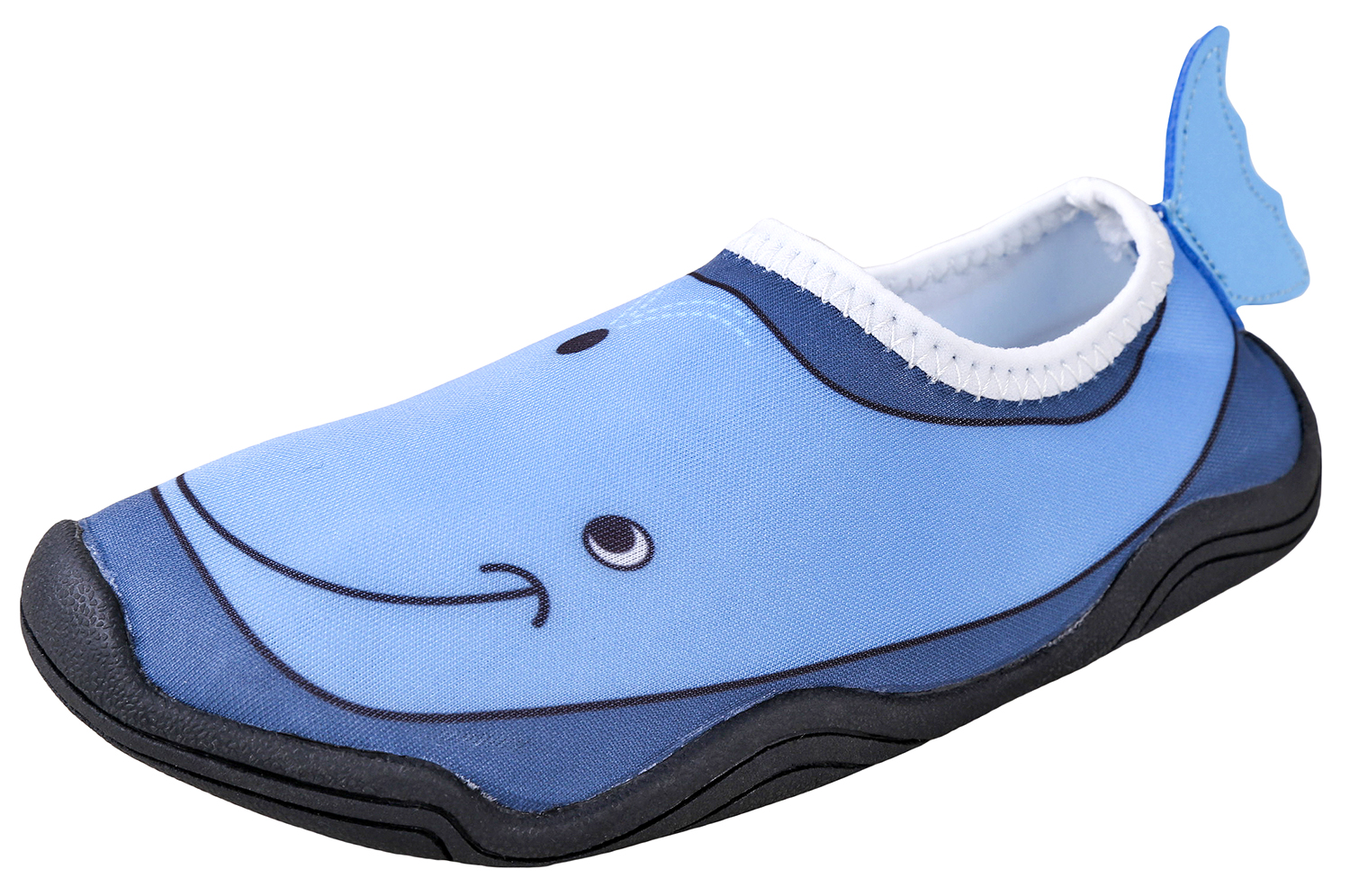 Lil' Fins Kids Water Shoes - Beach Shoes | Summer Fun | 3D Toddler Water Shoes Kids | Quick Dry | Swim Shoes Whale 10/11 M US - image 1 of 5