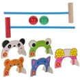 thumbnail image 2 of Children kid croquet set Croquet Set Jungle Animal Croquet Game Set Classic Outdoor Lawn and Party Game Parent- child Interactive Toy, 2 of 7