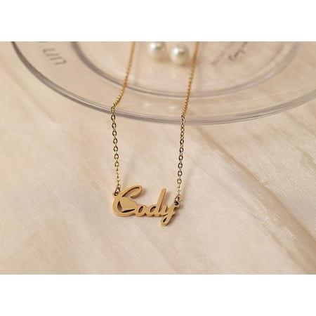 Custom Name Necklace Personalized Silver Gold Customized Women Name Jewelry Stainless Steel[o5134]