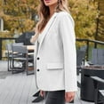 thumbnail image 6 of lcziwo Blazers Women Business,Blazers for Women Business Casual Long Sleeve Lapel Open Front Button Work Office Blazer Jackets 2024 White,L, 6 of 8
