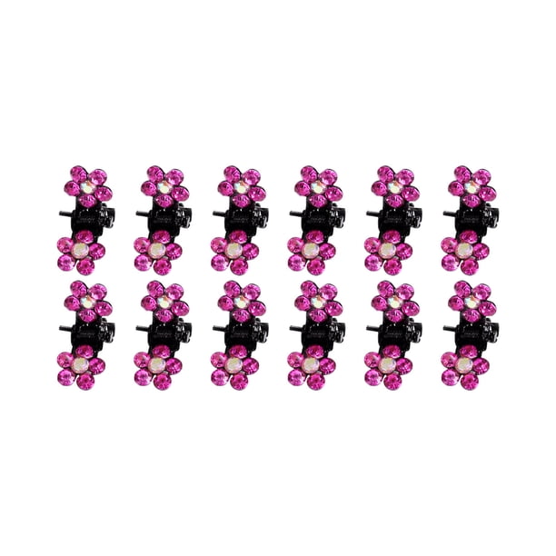Pinzas para el cabello para mujeres, pinzas para peinar, pinzas para el cabello para niñas, pinza lateral con diamantes de imitación, pinza pequeña para el cabello, pinza para flequillo simple, pinza