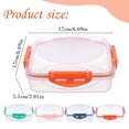 thumbnail image 3 of Sandwich Containers – BPA Free Sandwich Box with Airtight Lid, Durable & Reusable Food Storage for Lunch Boxes, Microwave & Dishwasher Safe, 3 of 9