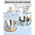 thumbnail image 4 of 4 Tazas Espresso, Taza Medidora Espresso de Acero Inoxidable, para Medir Espresso, Batir Leche, Verter Salsas y Mezclar Cócteles, Muy adecuado para uso diario, de oficina y de cafe, 4 of 4