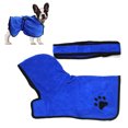 thumbnail image 1 of Toalla de baño para perros, toalla de baño para perros de microfibra súper absorbente y de secado rápido con gorro ajustable, toalla de baño para gatos y perros, 1 of 6