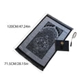 thumbnail image 2 of Elegant Color Prayer Carpet Praying Mat Pack With Beads 3PCS For Men Women, 2 of 13