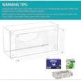 thumbnail image 2 of 2025 Clear Rectangular Tissue Box Holder & Cover with Magnetic Bottom for Bathroom 9.84 x 5.02 x 3.54 Inches, 2 of 5