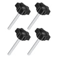 thumbnail image 1 of Uxcell 4Pack M6 x 50mm Perillas Estrella de Plástico con Forma Hexagonal para Sujeción Manual, 1 of 7