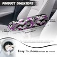 thumbnail image 7 of Yuyamidu Purple Camo Armrest Cover for Car Camouflage Car Front Seat Armrest Covers Anti-Scratch Automobile Armrest Protector Accessories for Most Cars Trucks SUVs, 7 of 7