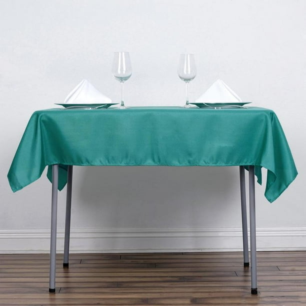 Efavormart 54x54" TURQUOISE Wholesale Linens Seamless Polyester Square